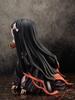 9CM Anime Figure Demon Slayer Kamado Nezuko Kawaii Miniature Kneeling Pose Figure PVC With Case Backpack Box Tabletop Gift Toy