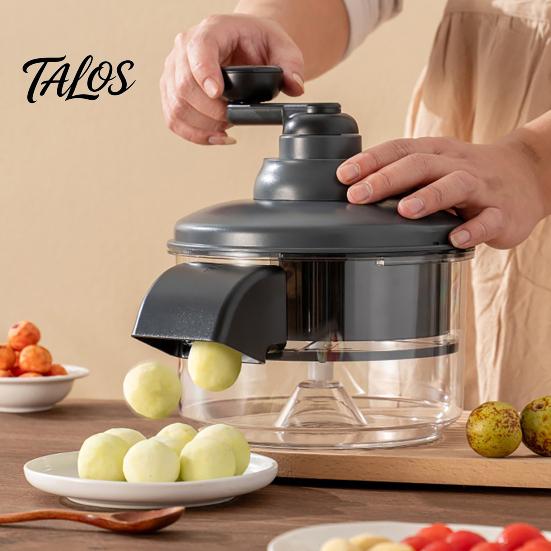 Manual Fruit Skin Remover Hand-cranked Peeler Machine, Stainless Steel Five-blade Design, Kitchen Gadget for Grapes Tool Cherry Tomatoes Portable