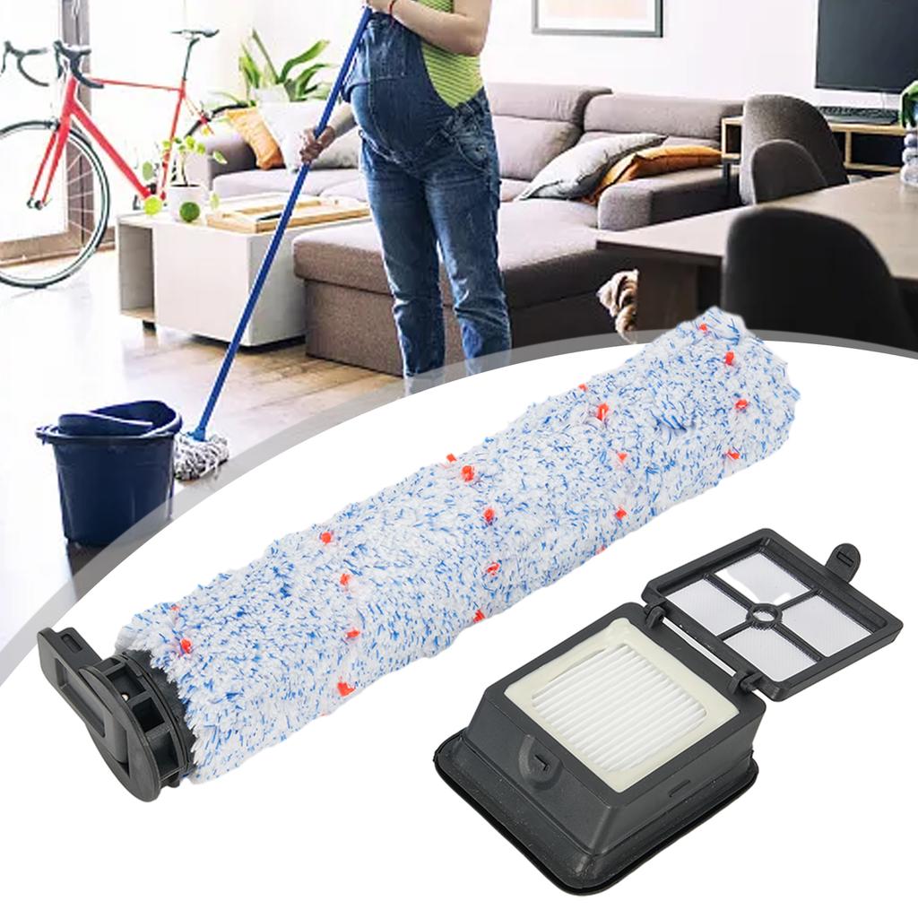 2 Pcs For AlfaBot For T30 T36 Cordless Vacuum Clearner Roller Brush And Filter Vacuum Cleaner Accessories To Replace