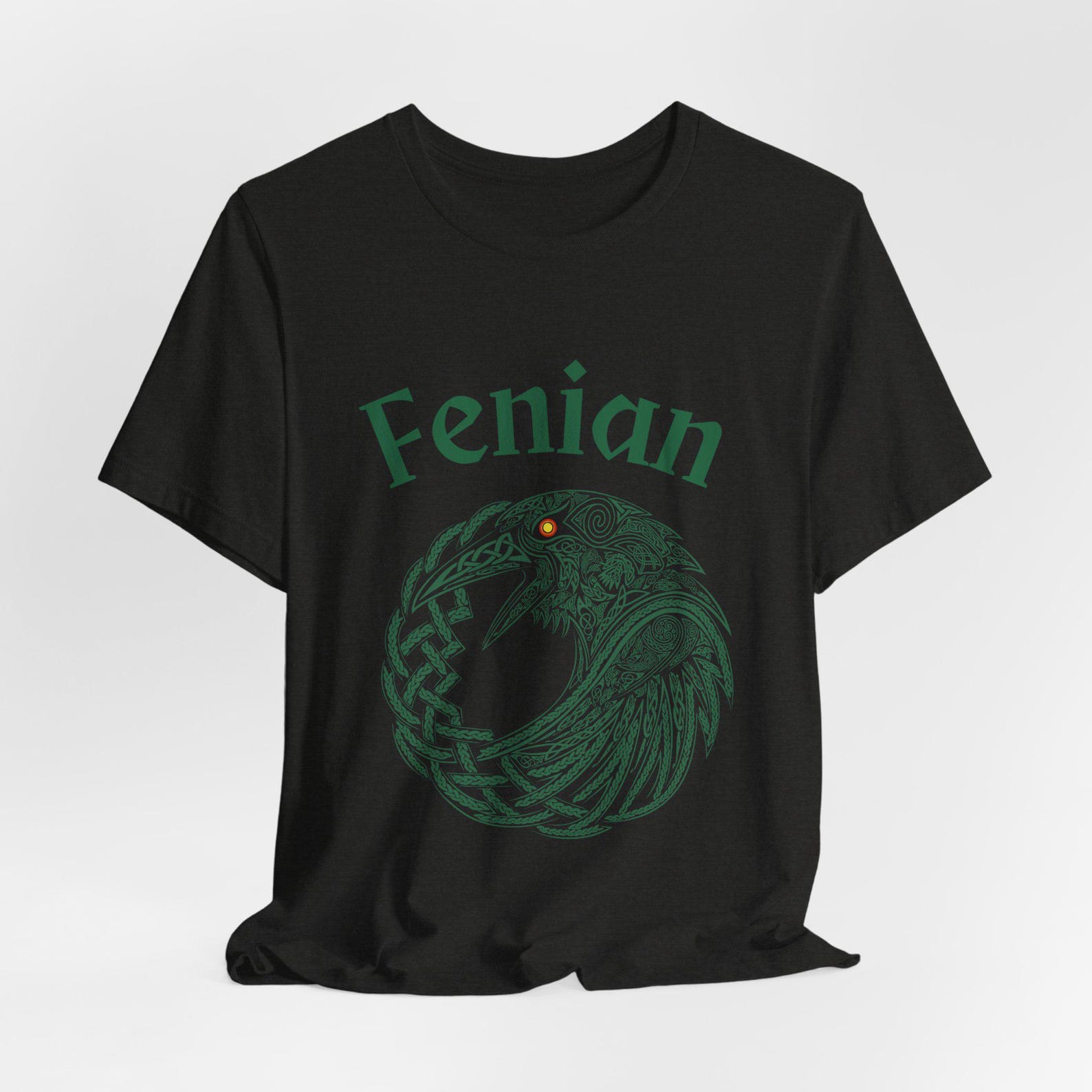 Fenian Tee | Celtic Designed Crow, Irish heritage , Irish Pride , Unisex M