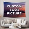 BLINGPAINTING Personalized Tapestry Upload Your Image Custom Tapestries, Customized Own Photo Banners, Custom Wall Hanging Horizontal (95''WX85''L)