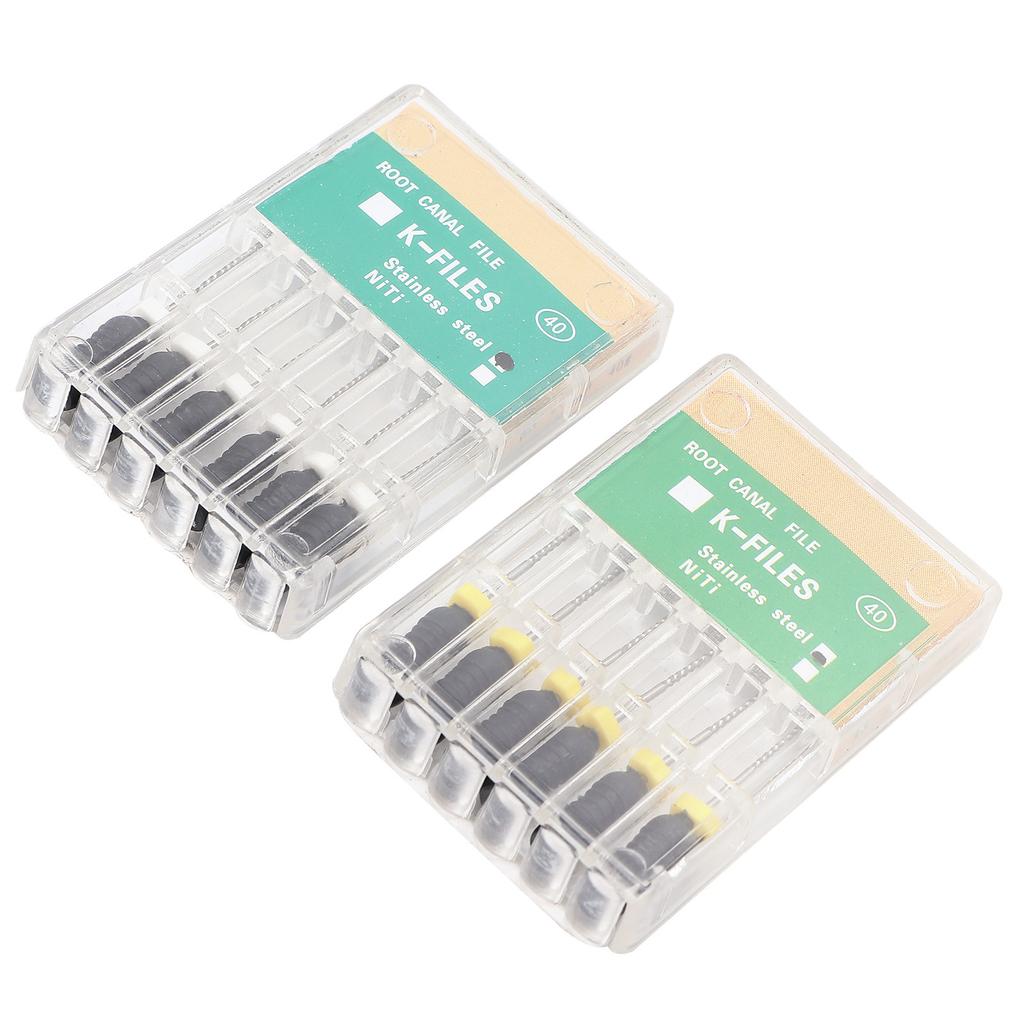 Dental Endo Root Canal File #40 K‑Files Stainless Steel Professional Dental Tool Accessory