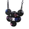 NOA [H9114] - Designer Necklace 'Carmen' Pink Blue