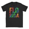 Casual Vintage Color Flo Rida TShirts Unisex Women Round Collar Cotton T Shirt Short Sleeve Tees Printed Tops