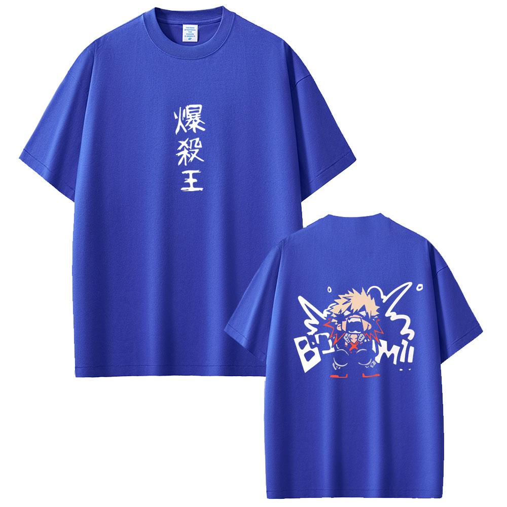 Hot Sale Anime My Hero Academia Bakugou Katsuki Graphic Tshirt Unisex Women Casual Soft Cotton Y2K Tshirt Male Unisexga Funny Tees