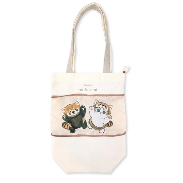 

mofusand Stretchable Tote Bag S size ( Beige ) Japan NEW