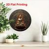 Metal Wall Art Golden Buddha Decor Home Office Garden Patio Valentine Halloween Gift