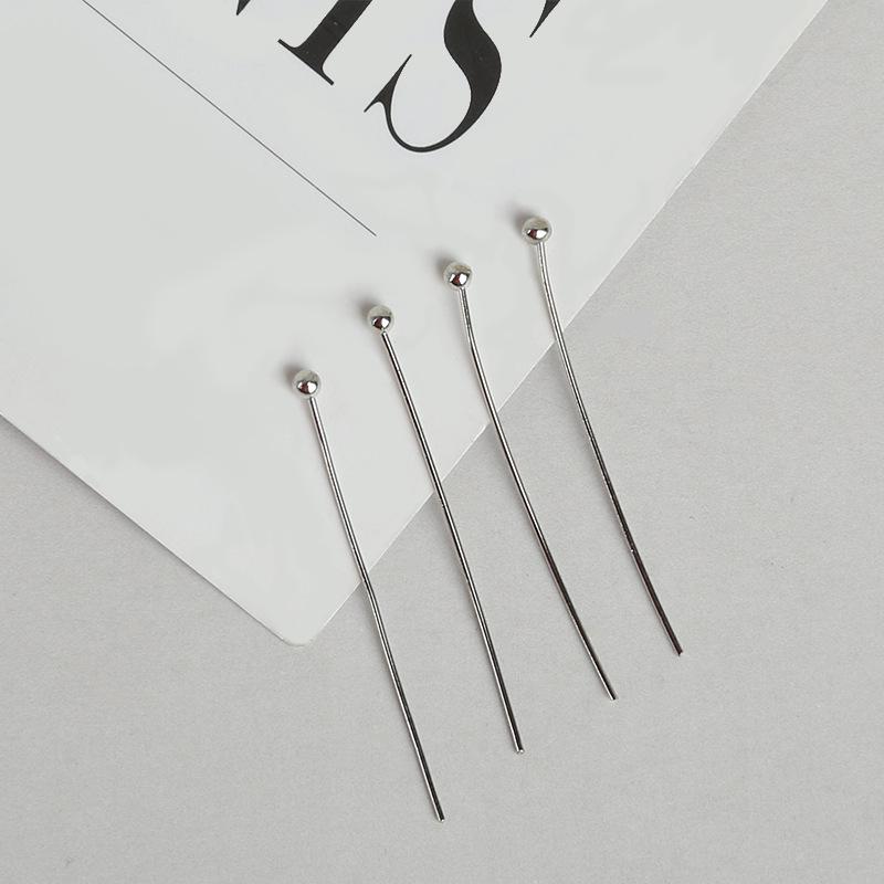 

DIY Jewelry Findings: Handmade Round Head Pins, Dangle & Stud Earrings - Approx. 100 Pieces 30MM KC Gold, 5g/pack, approx. 50 pieces