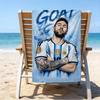 Asciugamano da Spiaggia Capra Argentina Leggenda Mei-ssi - Microfibra Morbida e Assorbente, Leggero, Ideale per la Spiaggia, Feste, Viaggi, Campeggio regali per fan