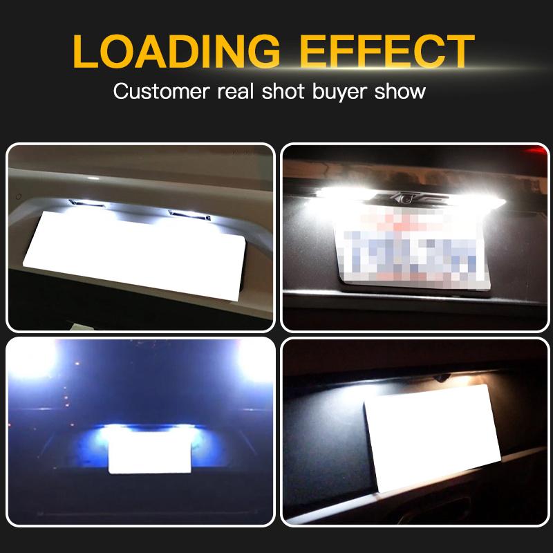 2 Stück 12V LED Kennzeichenleuchten Canbus für Hyundai Venue 20-23 Elantra GT 18-20 i30 16-24 Sonata 18-23 Veloster N 19-22