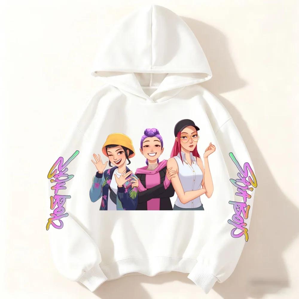 

Popular Kpop Demon Hunter Children s Sweatshirt Boys and Girls Clothing Autumn and Winter Warm Children s Hoodie 140