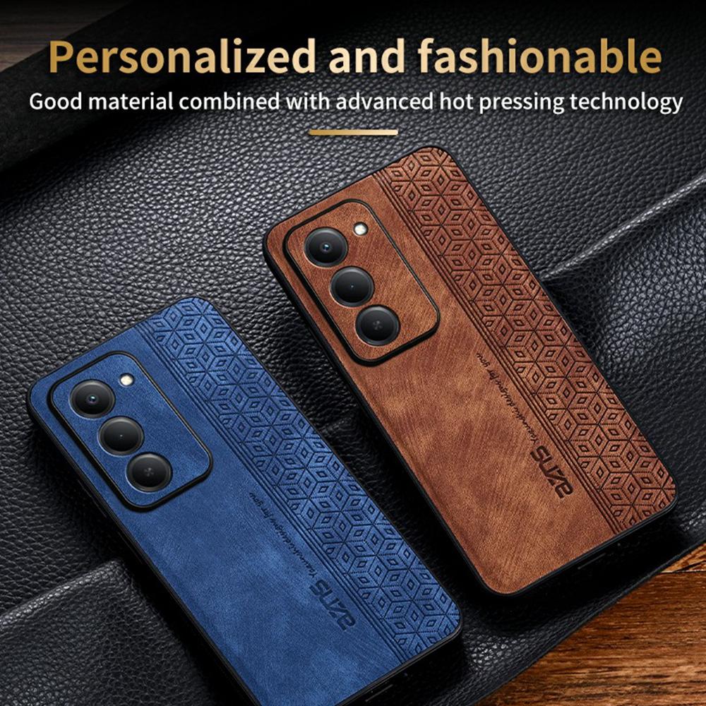 For Vivo V70 5G/V70 Elite 5G Case Wallet Rhombus Imprinted PU Leather Phone Cover