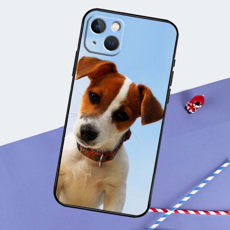 Jack Russell Terrier Dog Phone Case For iPhone 16 15 Pro Max 12 13 Mini 11 14 Pro Max XR 16 15 Plus 16e Cover Coque