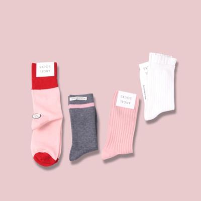 ÄNGELSOCKOR SET003_Jordgubbsmjölk Rosa Dammode Present Återgåva Vardagssockor Matchningspresentset Sockor Vackert Märke