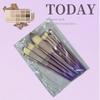 Xing Dai Zi 10-Piece Makeup Brush Set: Powder, Blush, Eyeshadow Brushes - Essential Beauty Tools.