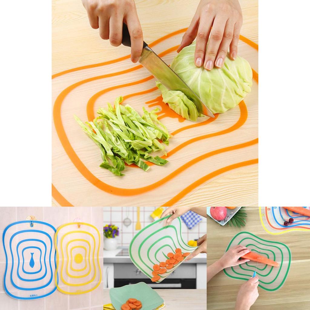 Nice Plastic Chopping Board Non-slip Frosted Kitchen Cutting Board Kitchen Tool
