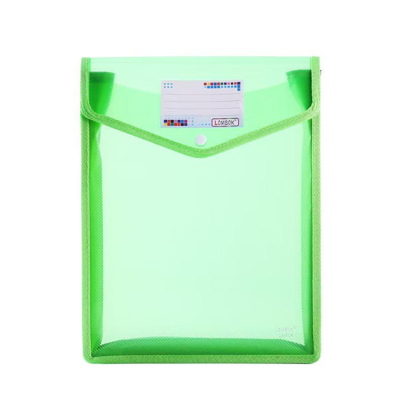 Vertical Snap Button Accordion File Bag - Large Capacity Document Organizer