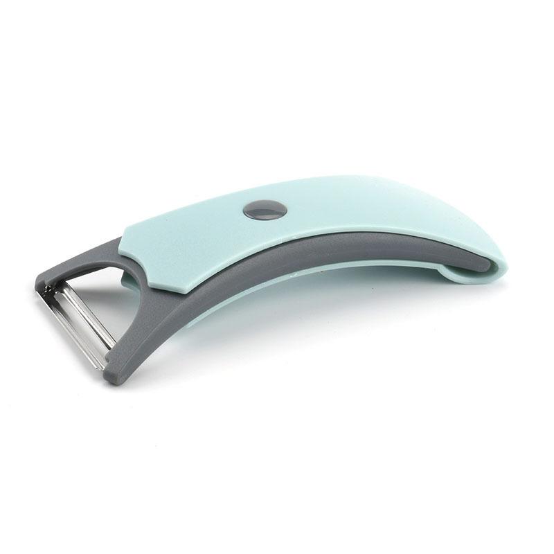 

Двухголовочный нож для чистки овощей и фруктов, многофункциональный нож для чистки яблок и помидоров, цедры из нержавеющей стали, удобные дорожные инструменты, кухонные гаджеты синий