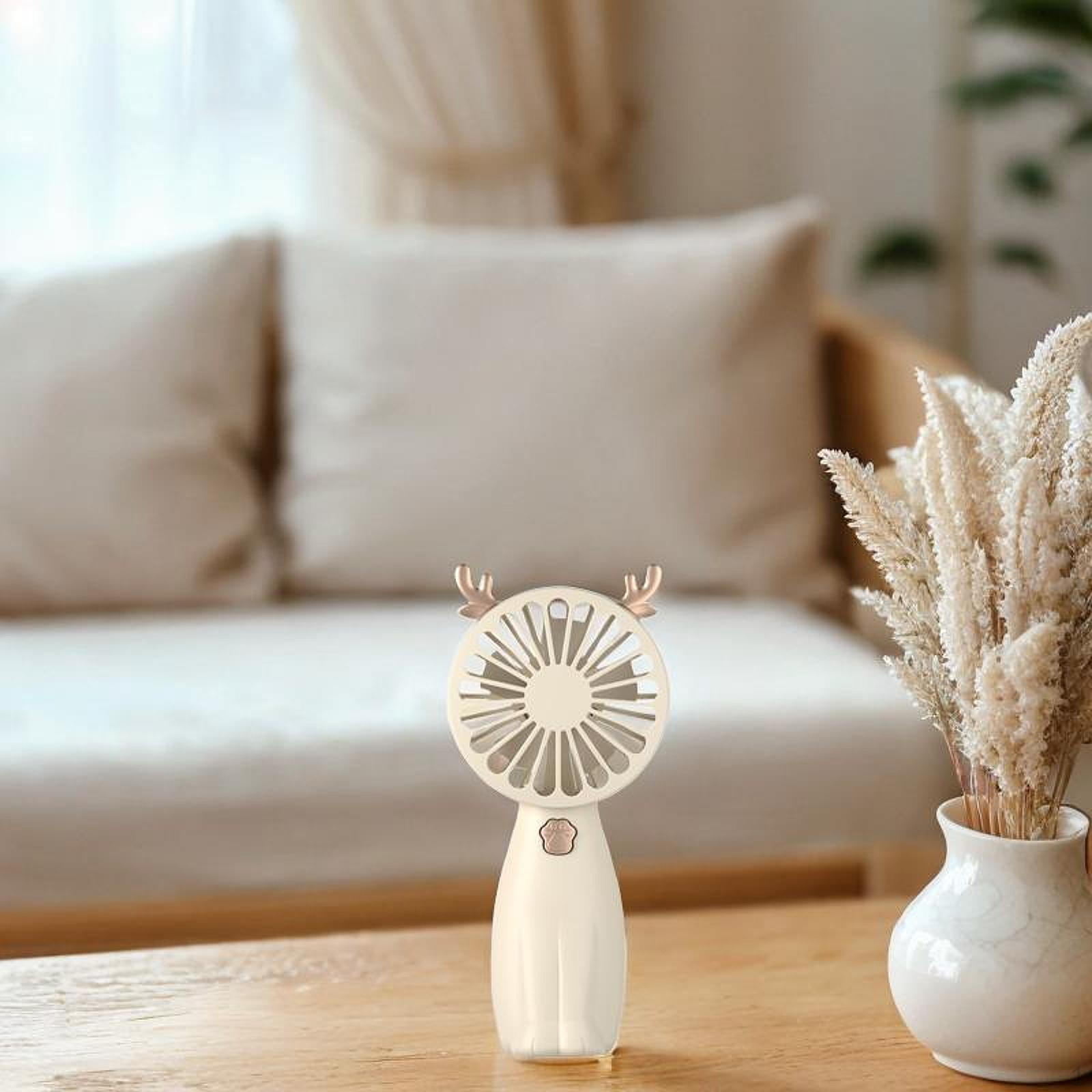 

Desk Fan USB Handheld Personal Mini Portable for Indoor Outdoor Household жовтий