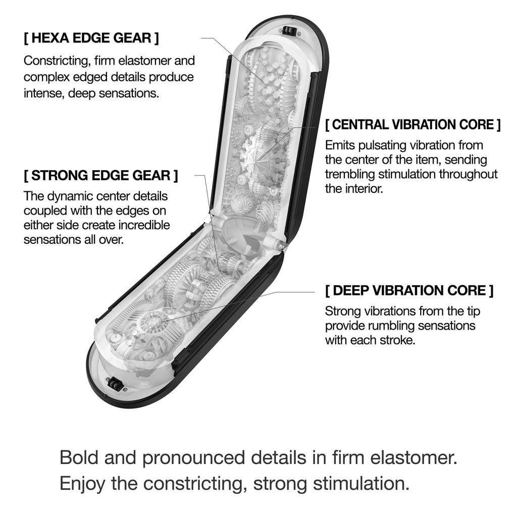 Masturbators TENGA Black FLIP 0 Zero Gravity Electronic Vibration High Elasticity Electric Repeat Type Mini Lotion Included