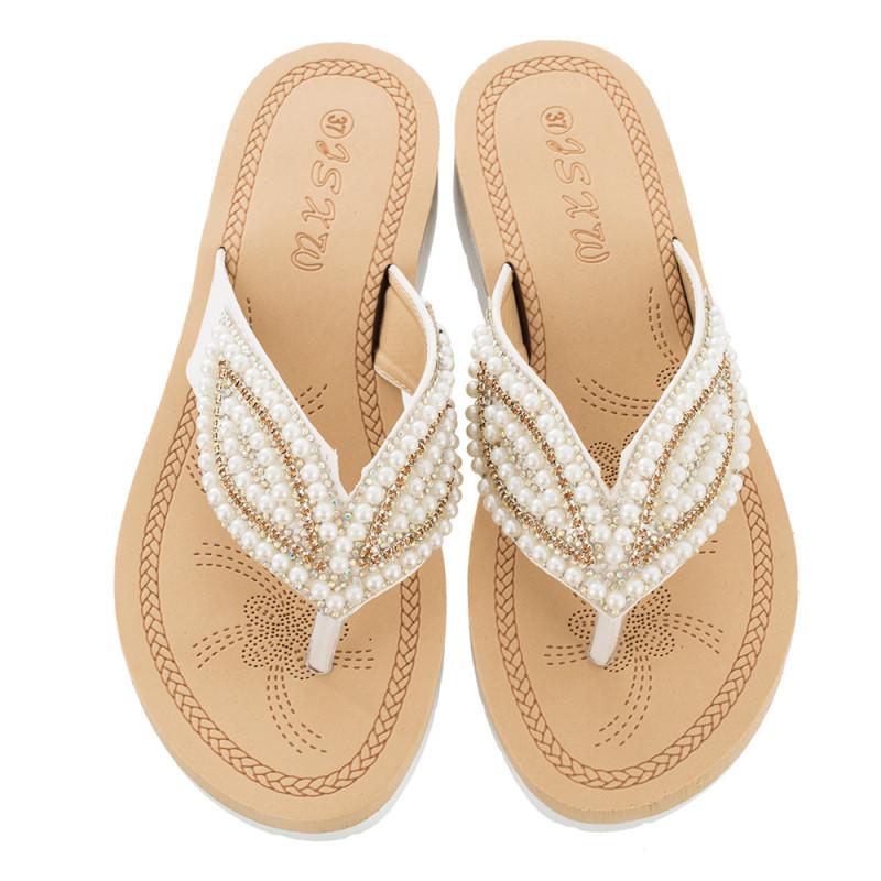 Fashion 2025 Fashion Women's Sandals Summer Outside Beach Slippers Female Casual Non-slip Flat Flip Flops Women Shoes House Slippers