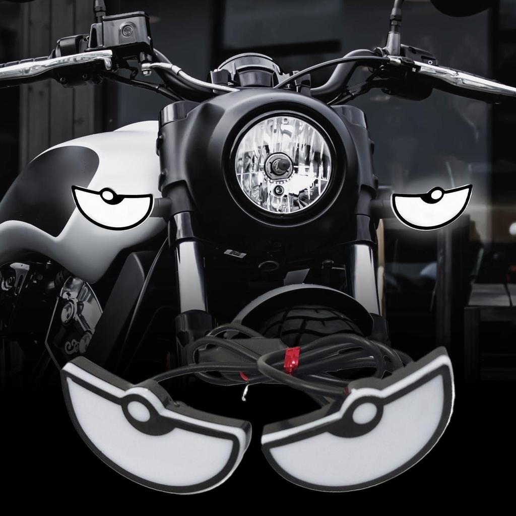 Head Lights For Car Dynamic 2-Piece Waterproof Vehicle Accessories Automotive Window Eye Lamp For Truck RV SUV Sedan Window