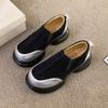 Women Casual Comfortable Flat Platform Sneakers Fashion Chunky Suede Loafers Shoes for Women