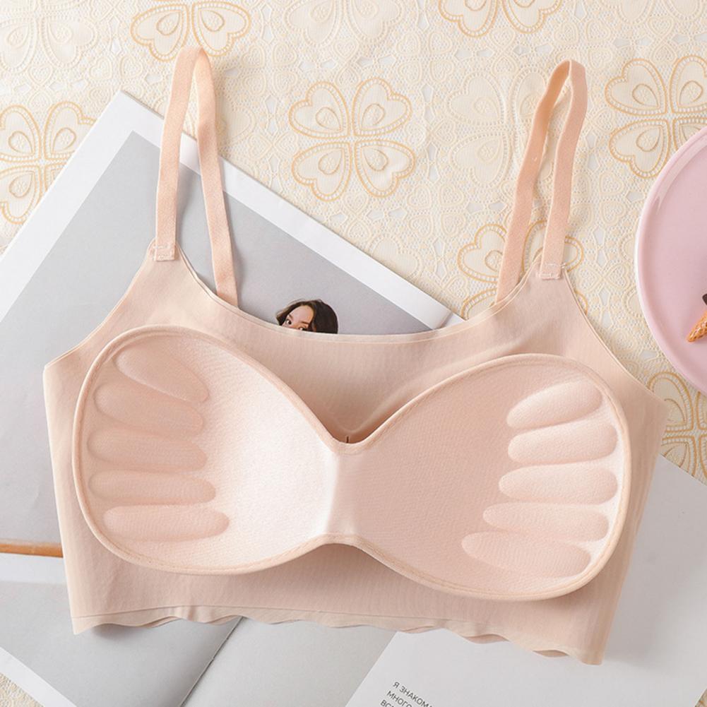 Daily Bra Seamless Adjustable Strap Women's Yoga Bra with Maximum Comfort Shockproof Push-up Support for Daily Wear Wide Strap