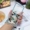 Capa Artística de Paisagem com Padrão 3D de Luxo para Samsung Galaxy Z Flip 6 5 Capa Cover para Samsung ZFlip4 Z Flip 3 Bolsa de Cobertura à Prova de Choque
