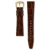 Seiko Watch Seiko Wristwatch Genuine Band Side Crocodile Cut-off 17mm Lug Width, 14mm Buckle Width, Dark Brown DA62 Men's, Russet Brown