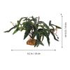 Reptile Plants For Terrarium Fake Realistic Indoor Decor Bearded Dragon Artificial Leaves For Freshwater Desert Fish Turtle