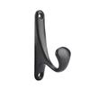 Modern Wall Mounted Coat Hook Bathroom Cloakroom Closet Clothes Rack Holder Hooks(Matte Black)