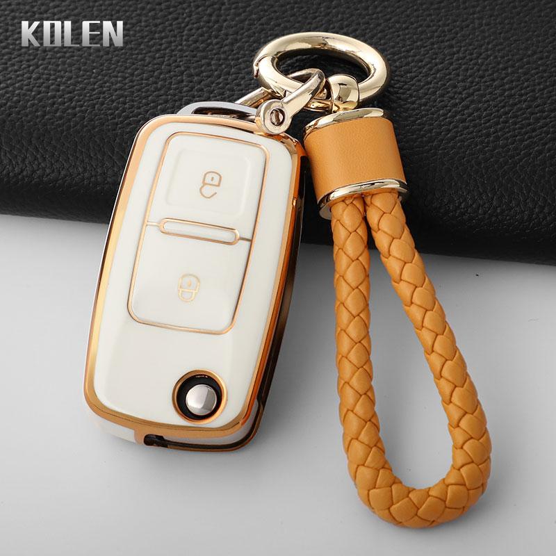 Tpu Car Key Case Cover For Vw Volkswagen Polo Tiguan Passat B5 B6 B7 Golf 4 5 6 Mk6 Jetta Lavida Skoda Octavia Seat Leon Altea