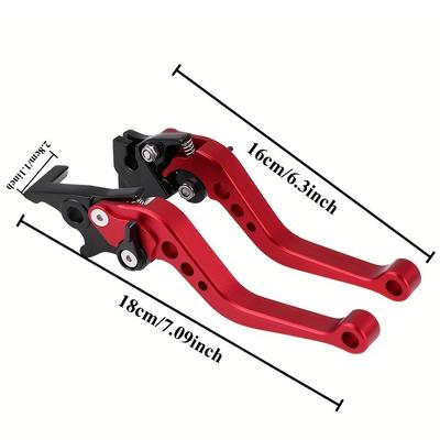 Universal Motorcycle Clutch Brake Handle Alloy Adjustable Brake Drum Lever CNC Dual Disc Brake Handle Pull Rod Brake Horn Handle