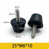 10Pcs Rubber Adjustable Feet Pad With Screw M6 M8 M10 Table Chair Balck Leveling Foot Pad Furniture Leg Anti-shock Protection