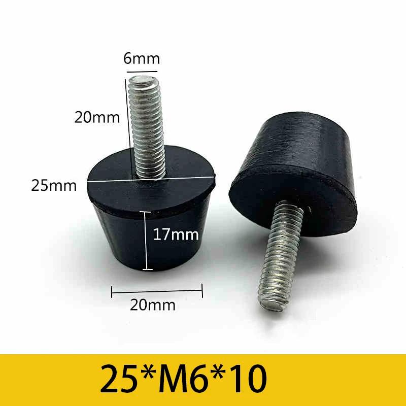 10Pcs Rubber Adjustable Feet Pad With Screw M6 M8 M10 Table Chair Balck Leveling Foot Pad Furniture Leg Anti-shock Protection