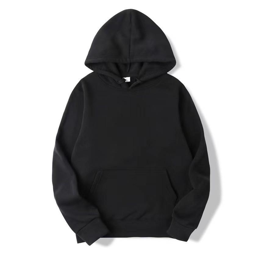 Unisex Trendy Hooded Fleece Sweatshirt: Solid Color, Loose Fit, Casual Style