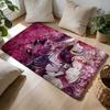 HHunter And HHunter Anime Floor Mat Soft Flannel Absorbent Mat Non-Slip Rug Home Bedroom Bathroom