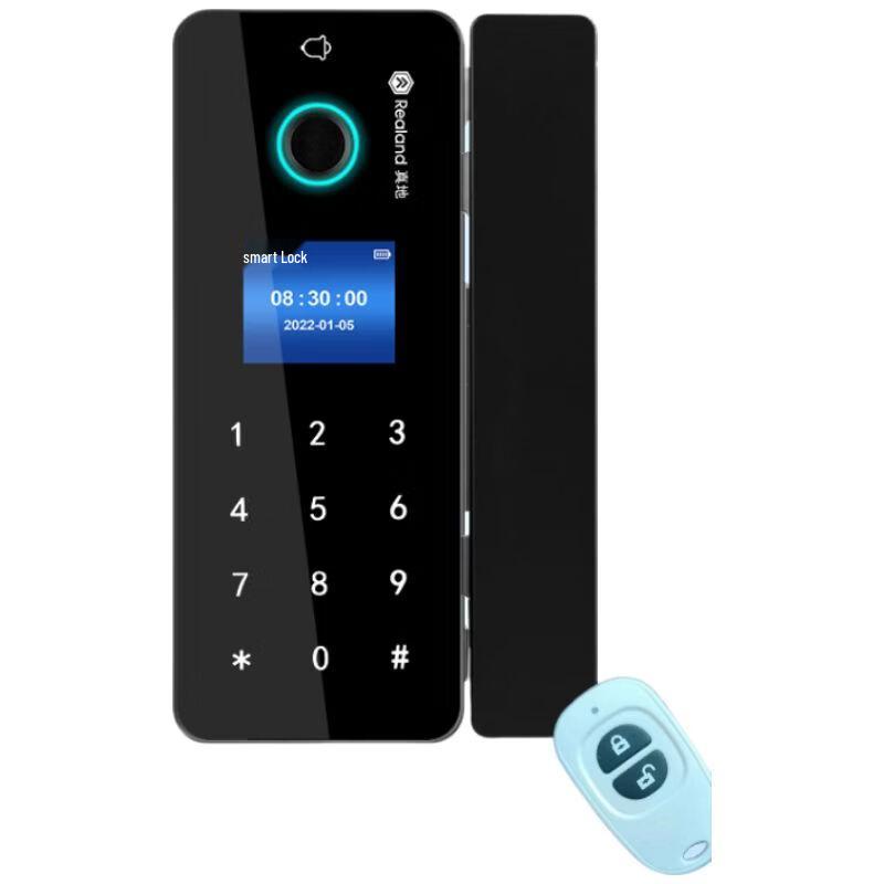 Realand ZD208 Smart Bluetooth Password Glass Door Lock CN plug (adapter included)