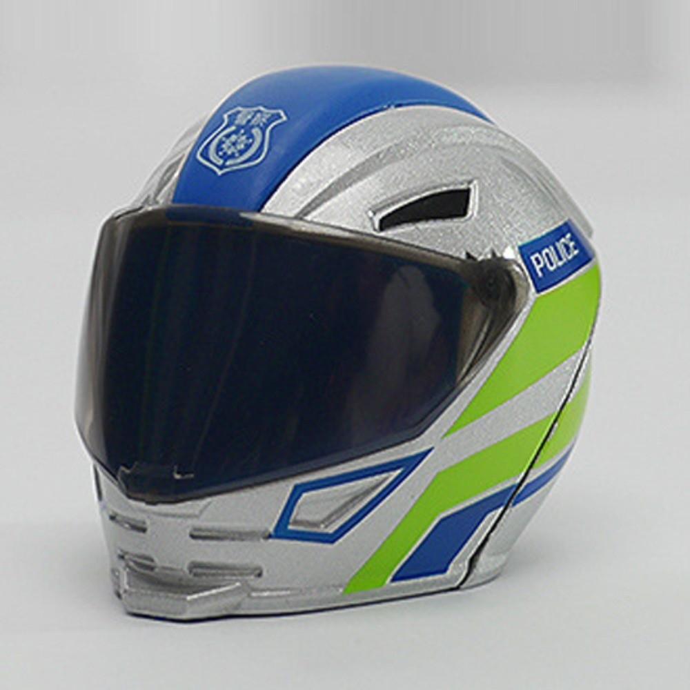 Joint Mobility Zinc Zinc Alloy Motorcycle Helmet Toy Action Figure Movable Figurine Model  Auto Decor
