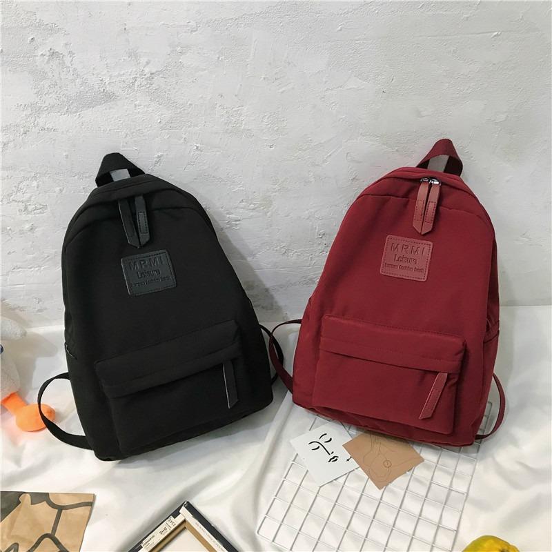 Nylon Backpack Junior High School Student Schoolbag Female Large Capacity Outdoor High School Student Backpack
