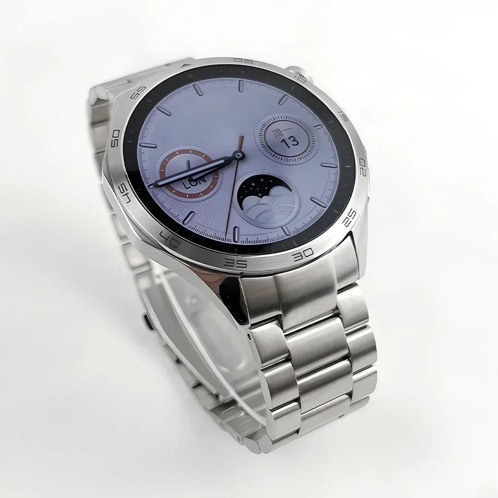Luxury Metal Strap for Huawei Watch GT4 GT 5 46mm Men 22mm Stainless Steel Band for Huawei Watch GT4 GT5 46mm Watchband Bracelet