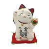 Lucky Cat (large) Total Length 11.5cm Aya Painting Money Luck Raifuku (with Good Luck Sticker)