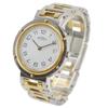 Hermes Clipper Watches whiteDial Stainless Steel/Plated Gold Quartz Analog Display Unisex Used