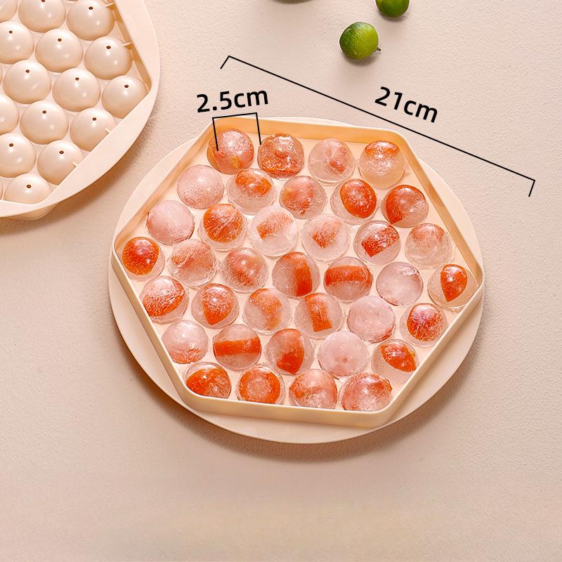 Homemade Ice Cube Molds Round Ice Cube Trays Quick-freezing Ice Cube Molds Ice Hockey Balls Ice-making Boxes and Ice Cube Trays