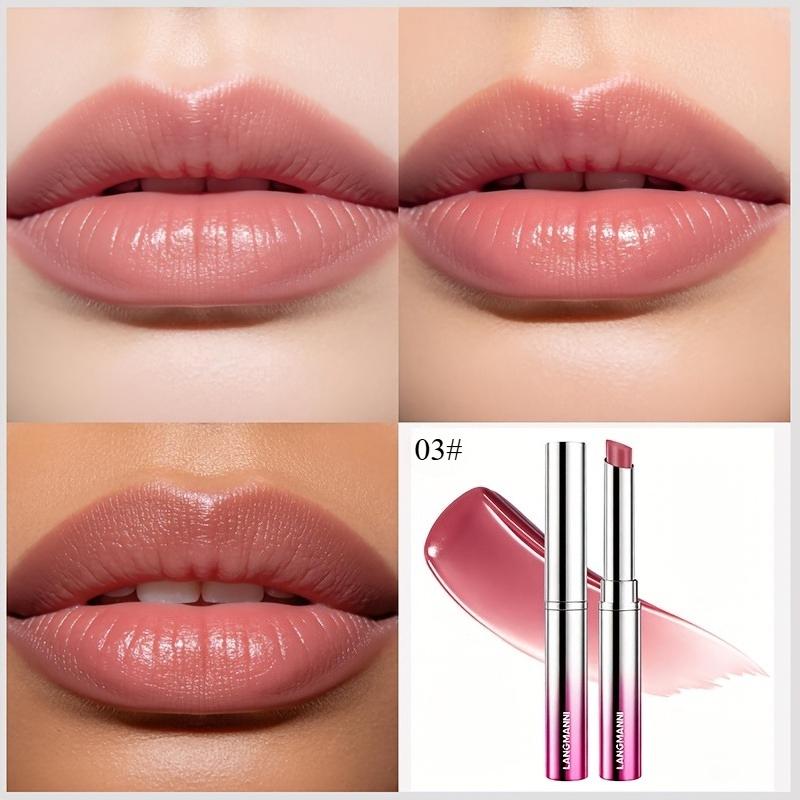 Moisturizing Lipstick Lip Gloss 6 Colors Nourishing Natural Shine Lip Makeup, Daily Party And Wedding