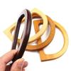 Eco-Friendly Natural Wood D-Shaped Bag Handle 1Pcs Half Circle Replacement for Crochet Shoulder Bag DIY Sewing Project