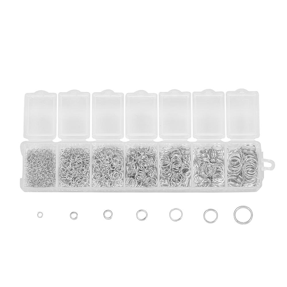 1370PCS/Set 3 4 5 6 7 8 10 mm Open Jump Ring Connectors DIY For Necklace Bracelect Jewelry Making kits Finding Supplies sets