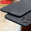 Ultradünne schlanke matte Sandstein-Hülle für Samsung Galaxy A17 A55 A54 A53 S26 S25 S22 S23 S24 Ultra Plus Stoßfeste Hart-PC-Hülle