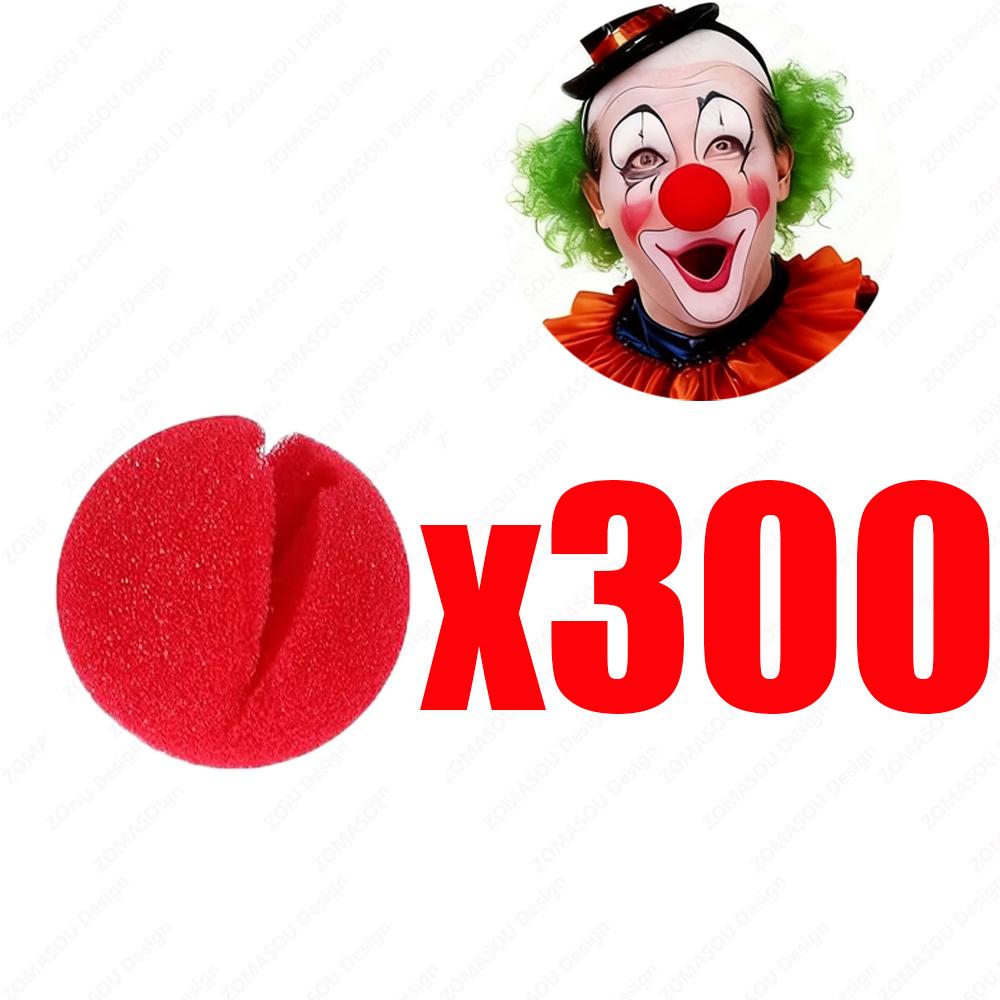 1-300 יחידות אף ליצן אדום מצחיק כדור ספוג קצף לאף עבור תחפושת קוספליי אביזרים להופעת קרקס קישוט למסיבת ליל כל הקדושים ציוד